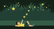 © Siti - Observing The Constellations A Young Person's Serene Moment on Summer Night