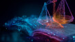 © Ramses - A futuristic hologram of legal documents being scanned, symbolizing digital law, data security, and advanced document management technology.