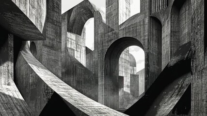 Abstract concrete structures