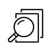 © Ëĺ Jãľäĺ - Magnifying Glass Document Search Line Icon
