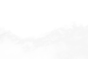 Wall Mural - white cloud fluffy, fog or misty or smoke for overlay and design effect. isolated on transparent bac