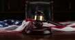 © George - Gavel on a National Flag, Justice, Law, Legal Concept