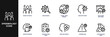 © SkyPark - Epidemiology Line Icon Set