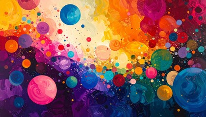 Wall Mural - Vibrant abstract watercolor textures create stunning background patterns with a mix of colorful colors