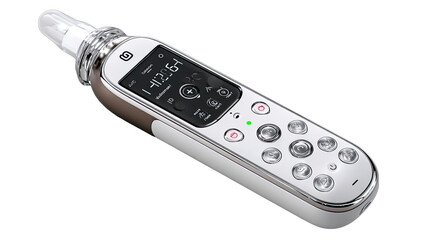 Modern, sleek, handheld device with LCD display