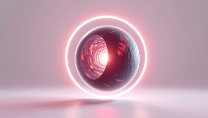 Wall Mural - 3d render of an abstract sphere
