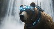 © DeDeEr - Cybernetic Bear - Futuristic Wildlife with Advanced Technology.