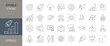 © moong chi - Upskill icon set. Editable line icons. Vector illustration.