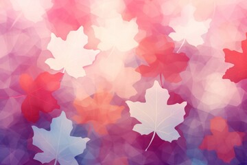 Wall Mural - Maple leaf pattern bokeh effect background backgrounds plant tree.