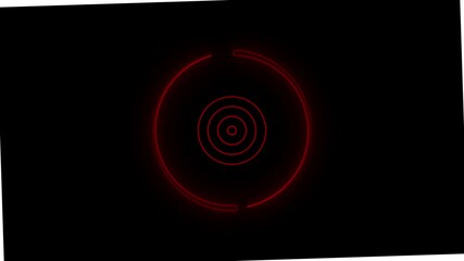 neon circles abstract futuristic motion background.