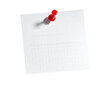 © Ona - A blank, square sticky note with a red pushpin