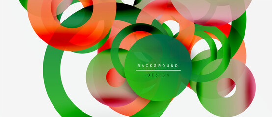 Wall Mural - abstract colorful lines create dynamic flowing shapes. overlapping forms suggest movement, energy, m