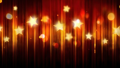 Wall Mural - vibrant glowing stars with dynamic fiery abstract background in warm hues for festive celebration and decorative designs