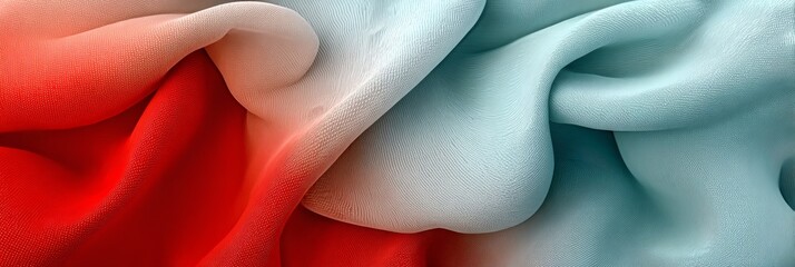 Canvas Print - elegant and colorful silk fabric draped beautifully in soft light for a stunning background design