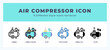 © Icon - Air compressor icon for websites and apps. vector illustration