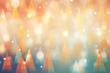 Wall Mural - Minimal christmas tree pattern bokeh effect background light backgrounds illuminated.