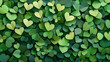 © BlueEchi - Green Hearts & Clover Leaves A Lush, Sympathetic Pattern of Nature's Affection, Love and Good Luck