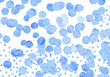 © Westend61 - Playful blue watercolor dot pattern background with abstract art design