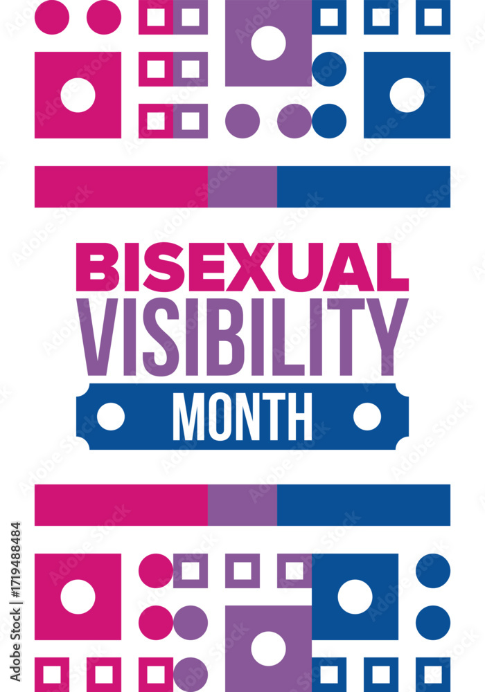Visibility Month Bisexual Visibility Month. Celebrate Bisexuality Day. Bisexual Pride ...