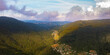 Aerial Landscape Of Nuwara Eliya Valley And Mountains In Sri Lanka