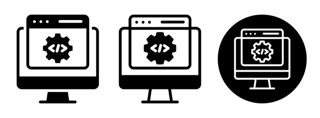 Web Programming Icon Collection Glyph & Mixed Style