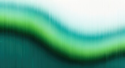 Canvas Print - abstract colorful waves: vibrant turquoise and green blurred gradient background for artistic design