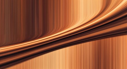 Canvas Print - abstract copper wave: a flowing copper tone background illustration featuring smooth gradients and c