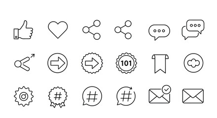 Website and Mobile App UI Functions Icons