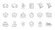 © Gandi - Courier Service and Tracking Vector Icon Set