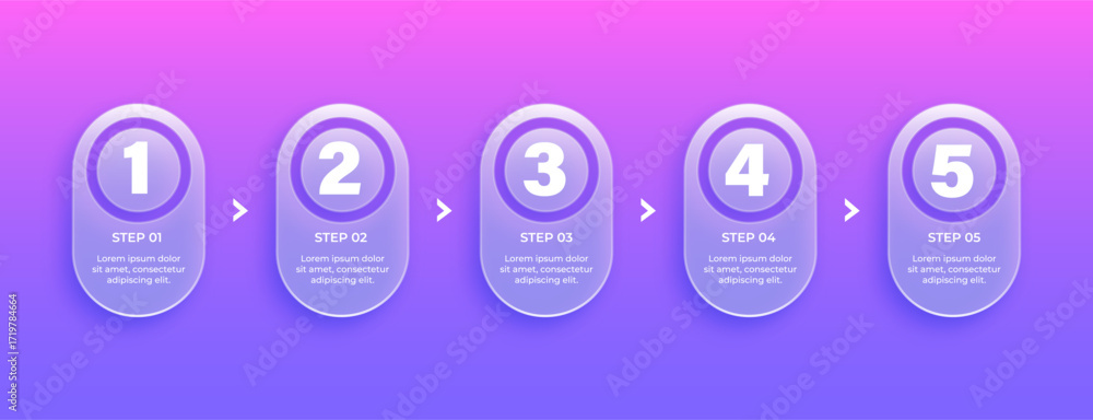 Process Bullets Liquid glass bullet points for corporate process display Stock Vector ...