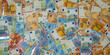 © Михаил Шорохов - Scattered Euro Banknotes of Various Denominations