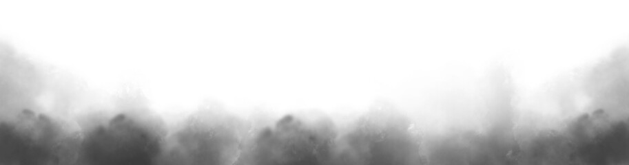 Wall Mural - Gray Smoke cloud particles isolated on transparent empty background. realistic smoke fog overlay. Realistic dry ice smoke clouds fog overlay template.