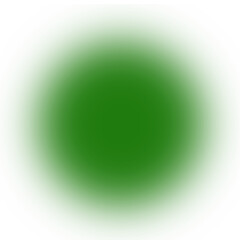 Wall Mural - Green gradient blur circle with soft glow and light beam effect isolated on transparent background for overlay