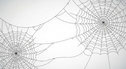 spider web with dew