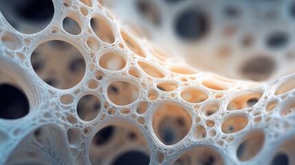 abstract porous organic structure