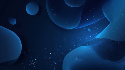 blue abstract cosmic art design