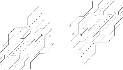 Abstract futuristic circuit board Illustration, Circuit board with various technology elements. Circuit board pattern for technology background. Vector illustration