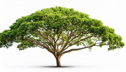 Isolated Tropical Tree On White Background