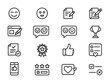 © Betto - Feedback and Review Line Icons – Opinion, Customer Experience, Rating
