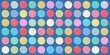 © SOPAK - colorful pastel bubble abstract seamless pattern , vintage and pop art emboss polka dots playful elements background.