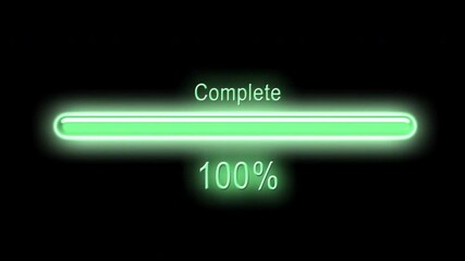 green motion downloading complate black backround