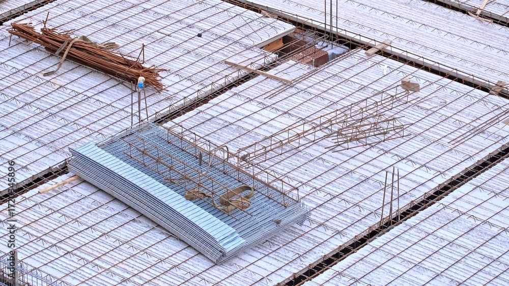 Foto de Stock Construction Materials Precast Reinforced Concrete ...