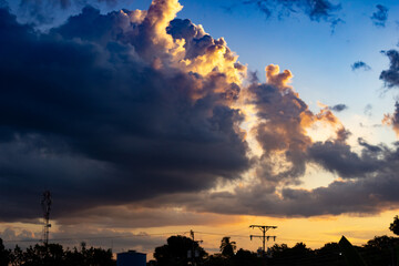 Wall Mural - beautiful sky and clouds