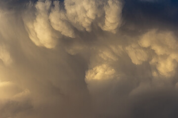 Wall Mural - Cloudscape, Colored Clouds at Sunset