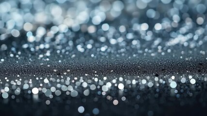 Wall Mural - Sparkling bokeh lights transitioning across a glittering surface in a soft ambient glow