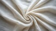 © JAMAL - Draped white fabric with a central spiral formation and textured weave