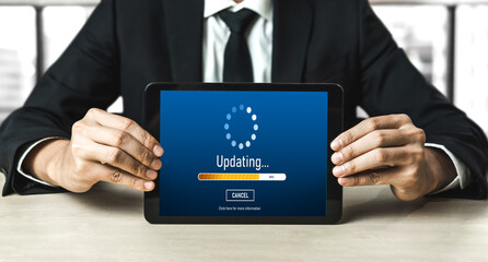 Software update on computer for modish version of device software upgrade