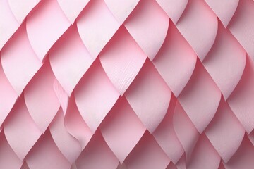 Wall Mural - Abstract pink textured paper pattern with overlapping shapes, creating a dimensional, and decorative design, perfect for elegant backgrounds and artistic projects.