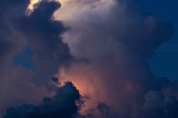 Wall Mural - beautiful sky at sunset before the storm