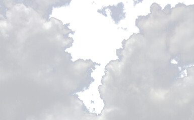 Wall Mural - white cloud fluffy, fog or misty or smoke for overlay and design effect. isolated on transparent bac